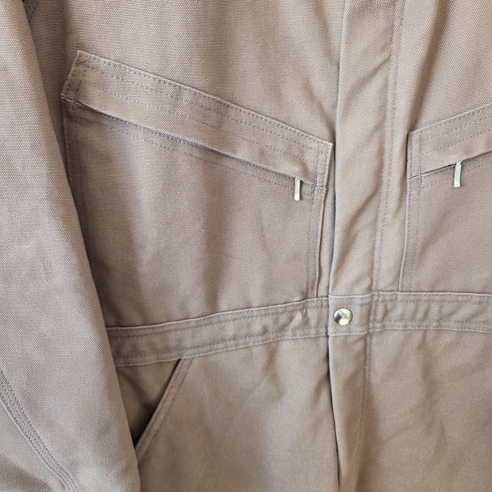 Vintage Made In USA Carhartt Men X01 Washed Duck Insulated Coverall Quilted Barn - Picture 8 of 16
